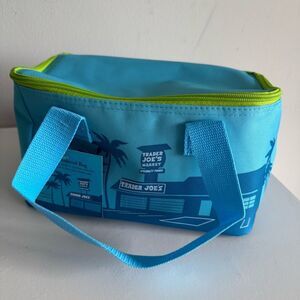 Trader Joe’s Bag Blue Mini Insulated Tote Bag NEW
